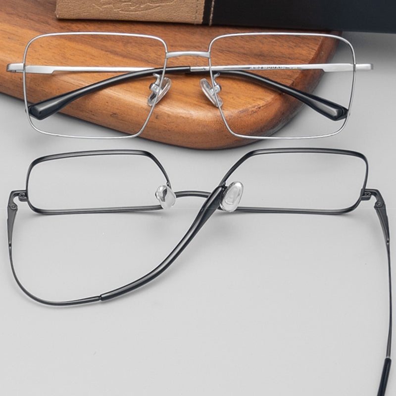Rechteckige Brillen EF1003 - Weite Fassungen für Männer mit größeren Köpfen