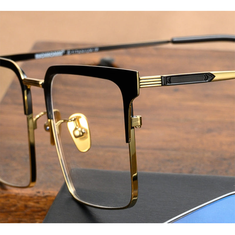 Quadratische Brillen A1740 - Weite Fassungen für Männer mit größeren Köpfen
