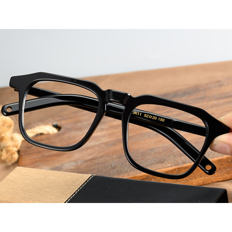 Quadratische Brillen A1005 - Weite Fassungen für Männer mit größeren Köpfen