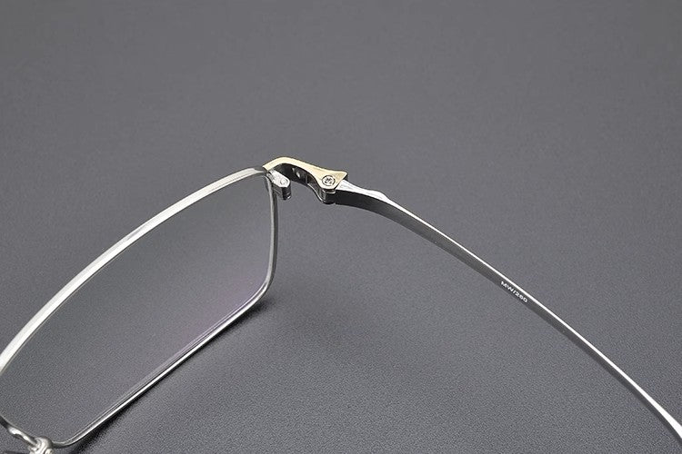 Rechteckige Brillen MW1230 - Breite Brillenfassungen für Männer mit größerem Kopf