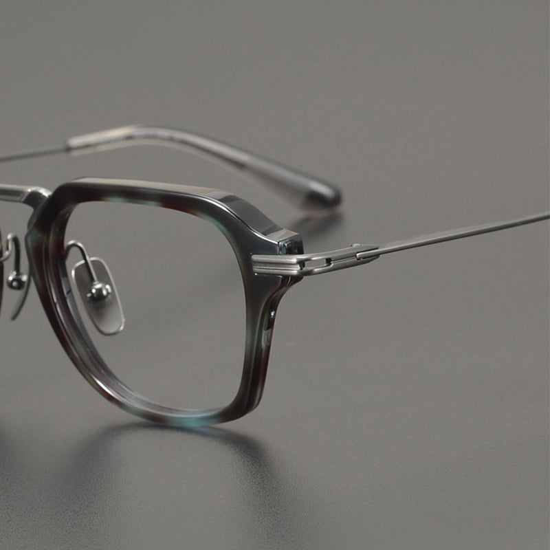 Quadratische Brillen EF1016 - Weite Fassungen für Männer mit größeren Köpfen