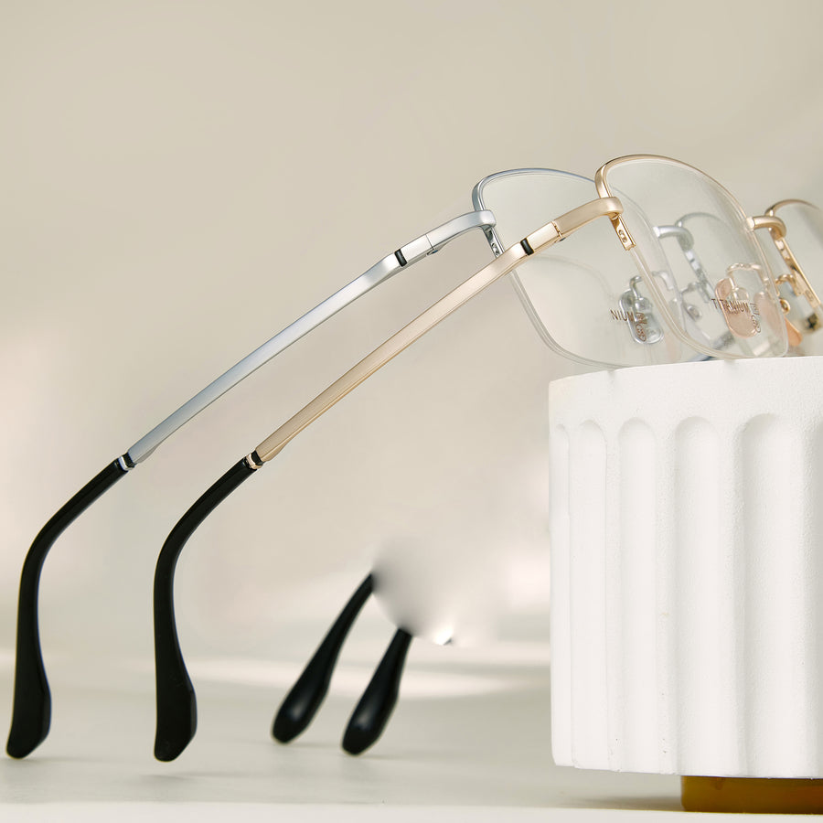 Rechteckige Brillen EF1069 - Weite Fassungen für Männer mit größeren Köpfen