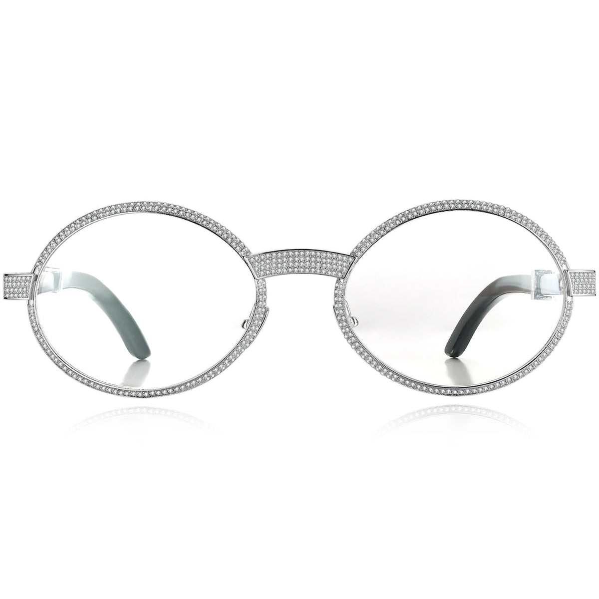 925 Silver Büffelhorn Ovale Brillen BR1359