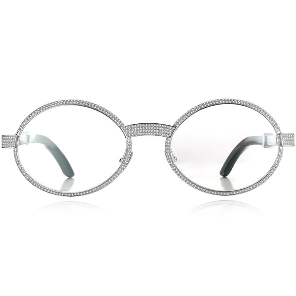 925 Silver Büffelhorn Ovale Brillen BR1359