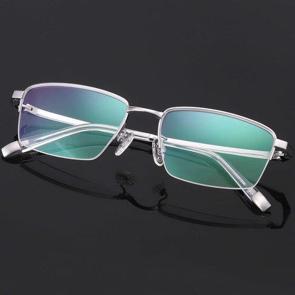 Rechteckige Brillen EF1063 - Weite Fassungen für Männer mit größeren Köpfen