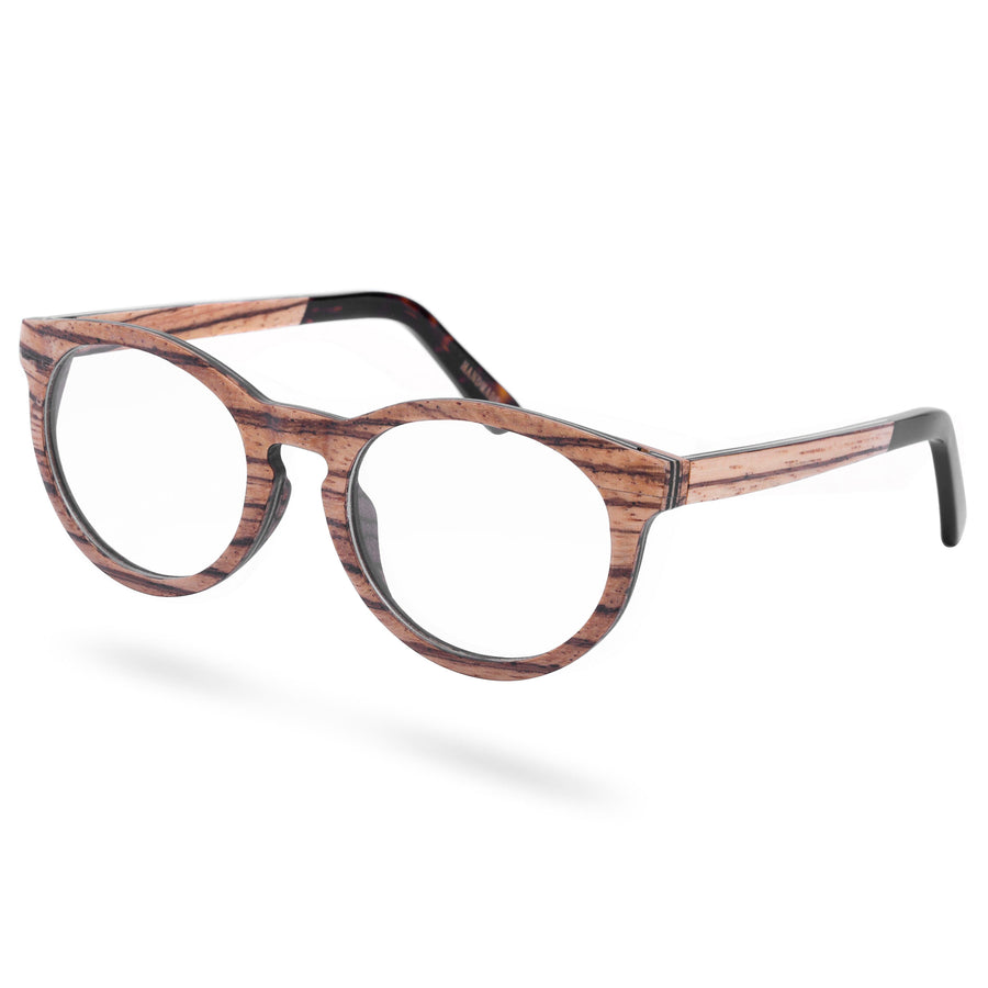 Holz Runde Brillen A3653