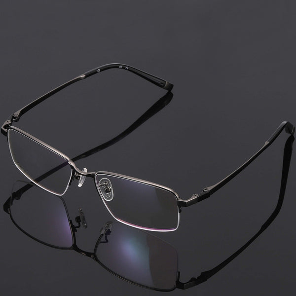 Rechteckige Brillen EF1064 - Weite Fassungen für Männer mit größeren Köpfen