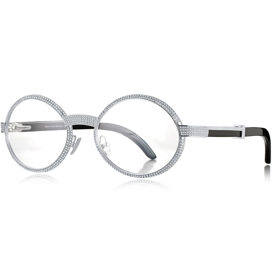 925 Silver Büffelhorn Ovale Brillen BR1359