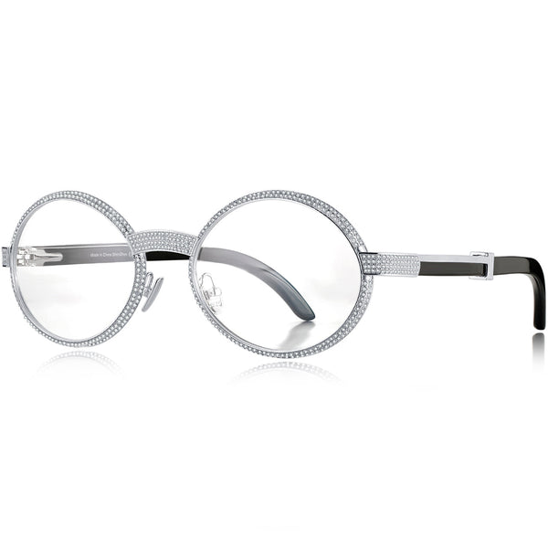 925 Silver Büffelhorn Ovale Brillen BR1359