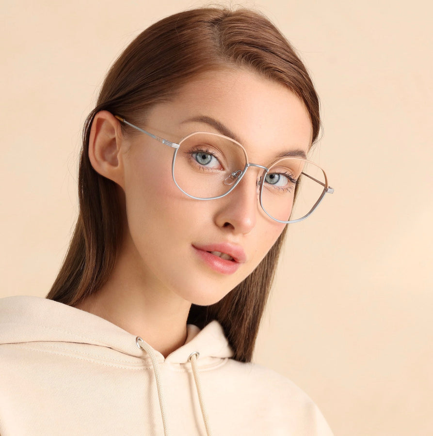 Geometrische Brillen MW1262 - Breite Brillenfassungen für Männer mit größerem Kopf