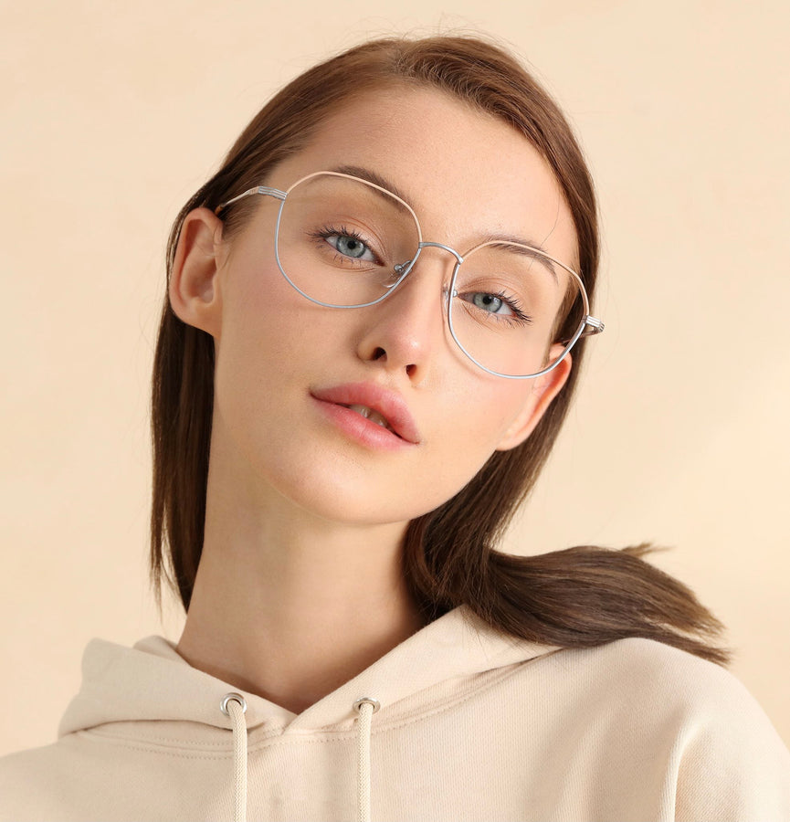 Geometrische Brillen MW1262 - Breite Brillenfassungen für Männer mit größerem Kopf