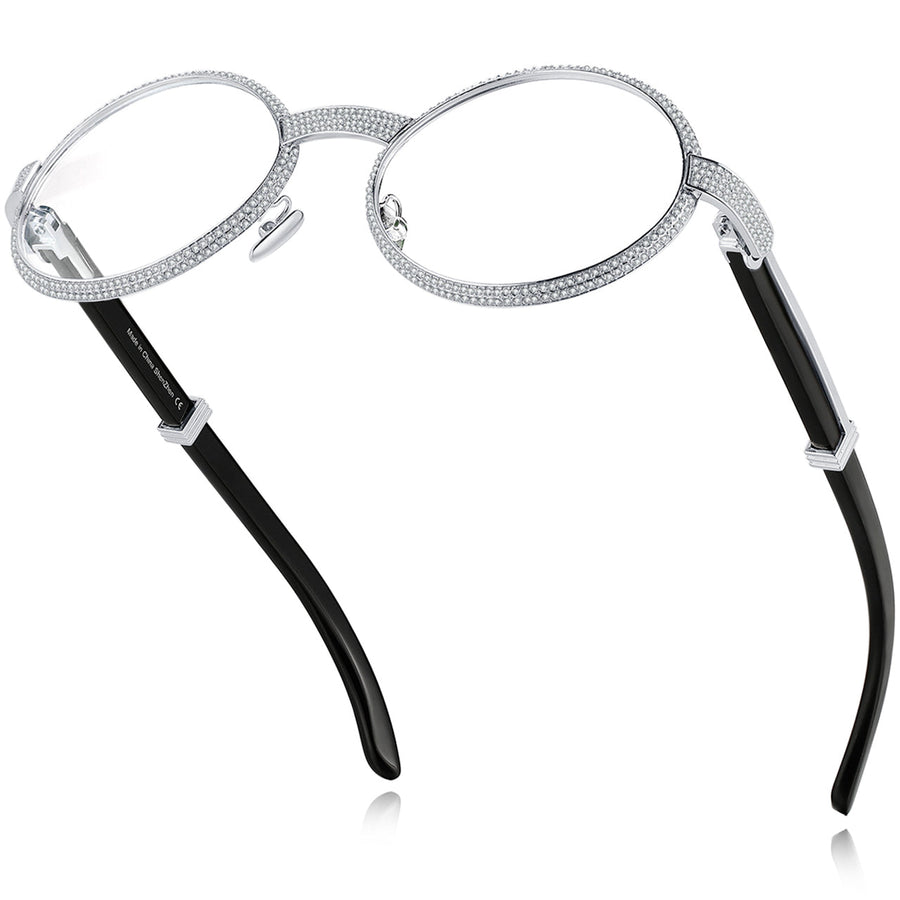 925 Silver Büffelhorn Ovale Brillen BR1359