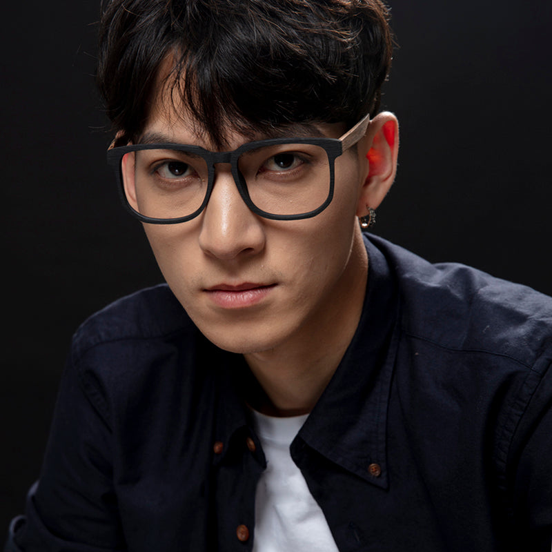 Quadratische Brillen EF1068 - Weite Fassungen für Männer mit größeren Köpfen