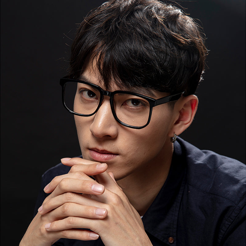 Quadratische Brillen EF1068 - Weite Fassungen für Männer mit größeren Köpfen