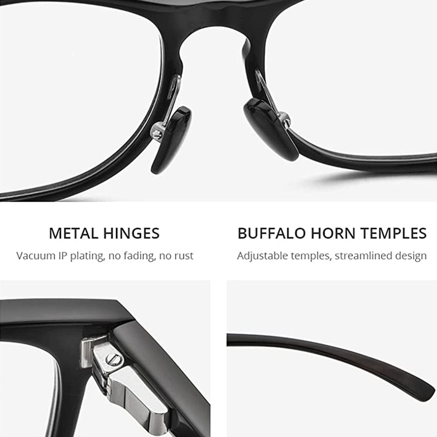 Büffelhorn Quadratische Brillen A1936