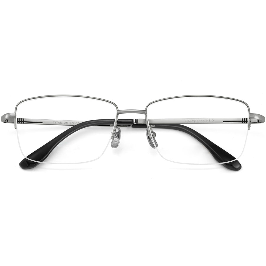 Rechteckige Brillen EF1069 - Weite Fassungen für Männer mit größeren Köpfen