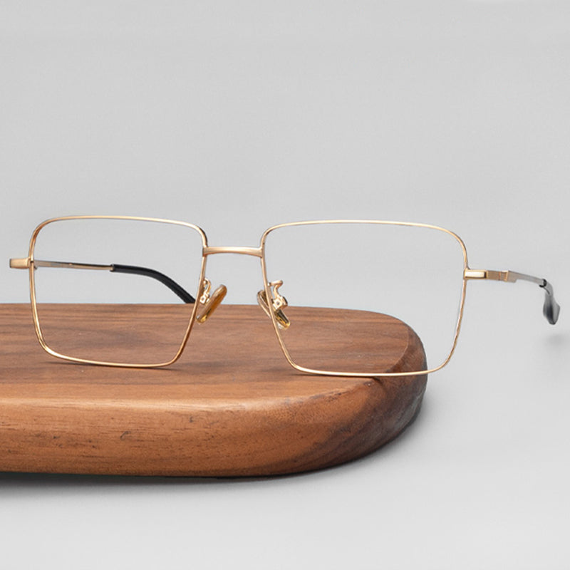 Rechteckige Brillen EF1003 - Weite Fassungen für Männer mit größeren Köpfen