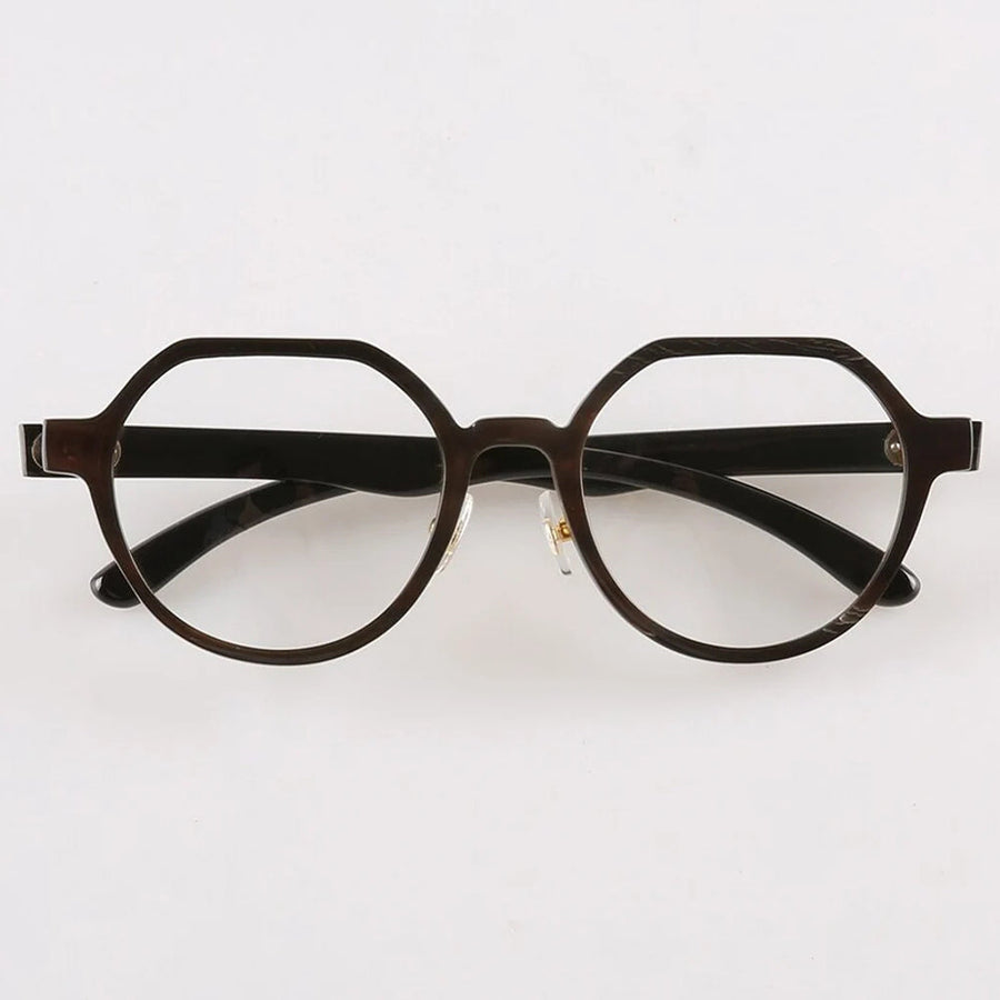 Büffelhorn Runde Brillen NJ1007