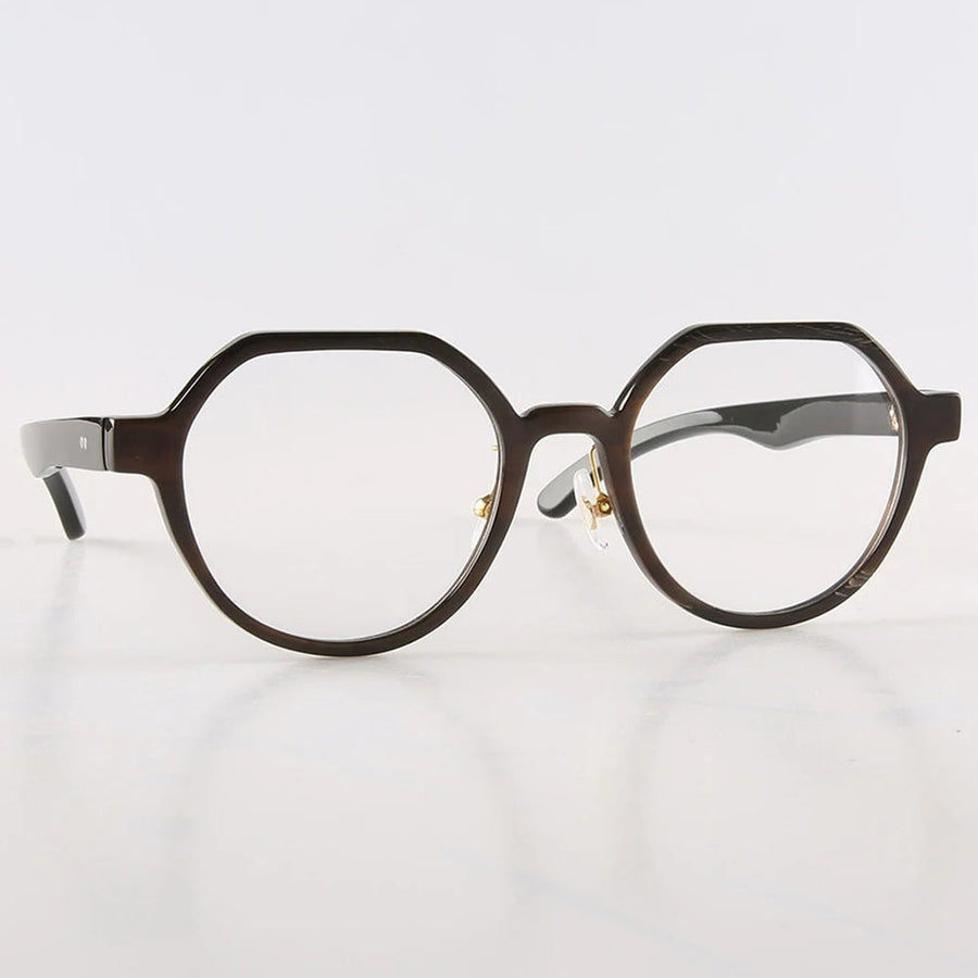 Büffelhorn Runde Brillen NJ1007