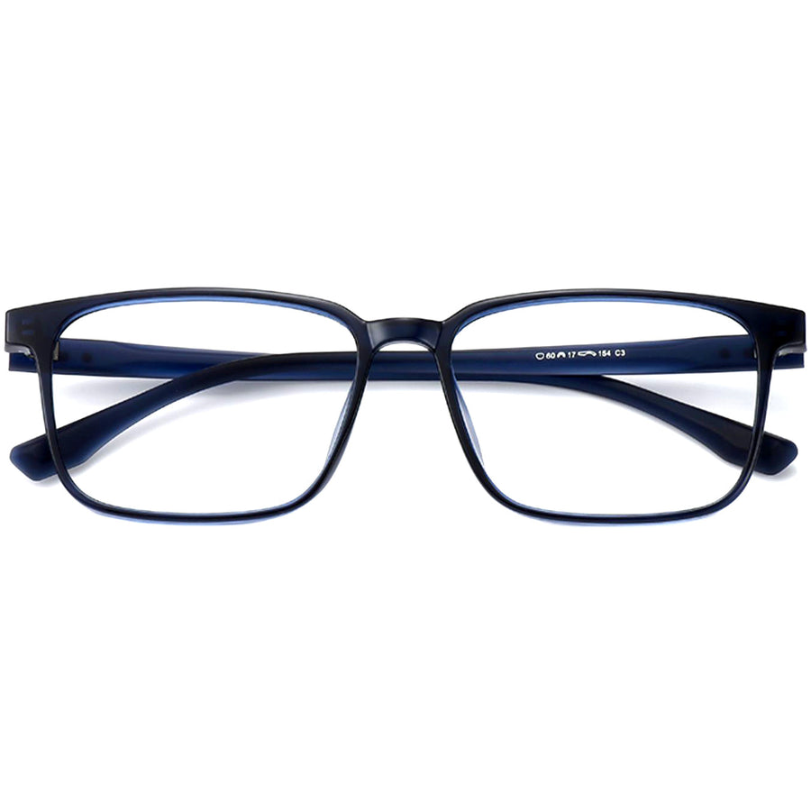 Rechteckige Brillen EF1071 - Weite Fassungen für Männer mit größeren Köpfen